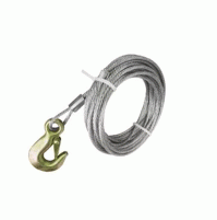 Galvanized Steel Cable with Snap Hook For Trailer Winches - 5mm x 10 meters - SM50910 - SMR